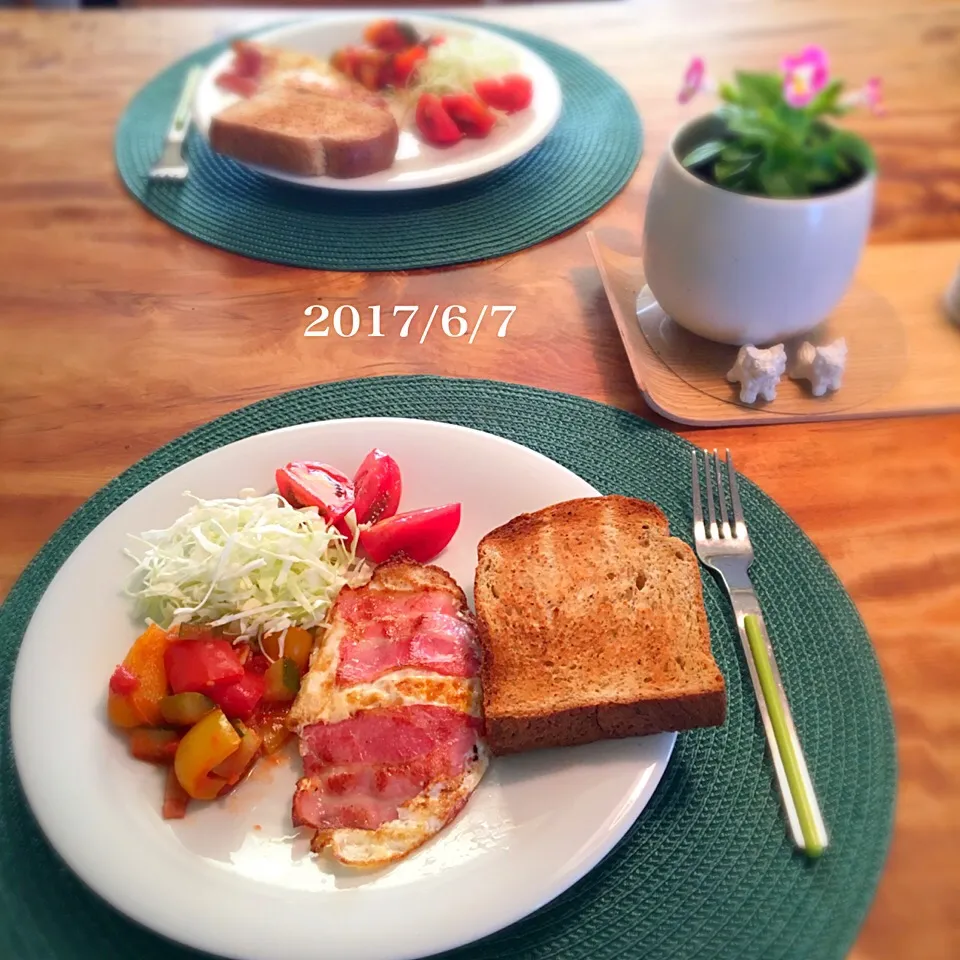 Snapdishの料理写真:朝ごはん 2017・6・7|ローゼルさん