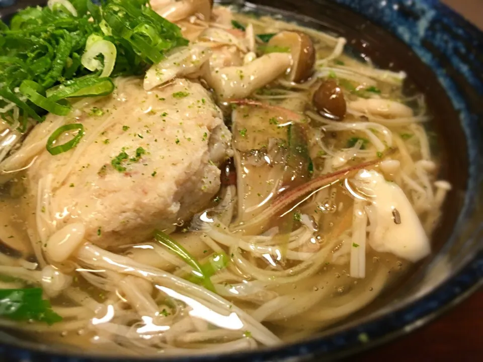 ふんわり鯵のつみれキノコあんそうめん3|半田手延べそうめんの店 阿波や壱兆さん