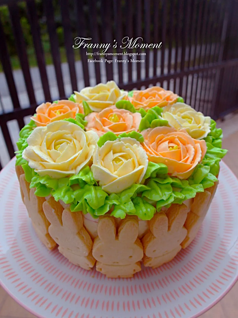 Buttercream flowers cake|Frannyさん