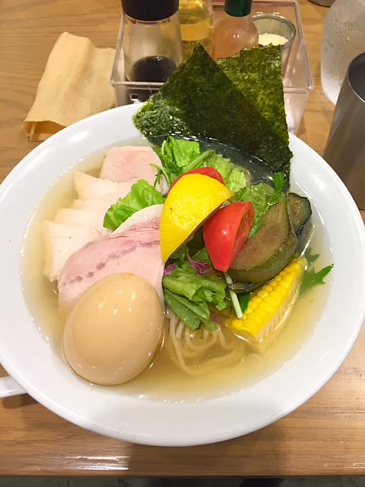 特製 鶏とハマグリの塩冷麺@むぎとオリーブ（さいたま新都心）|Kazuya Miyukiさん