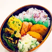 Snapdishの料理写真:今日の娘のお弁当！|Hiromiさん