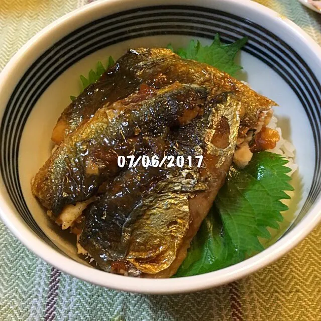 鰯の梅風味蒲焼丼|友さん