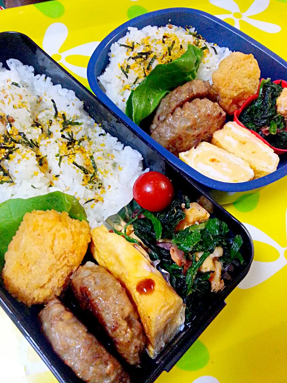 夫の弁当、娘の弁当|みどりさん