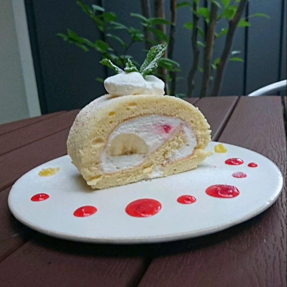 Snapdishの料理写真:ロールケーキ 
 #ロールケーキ|arinko ariさん