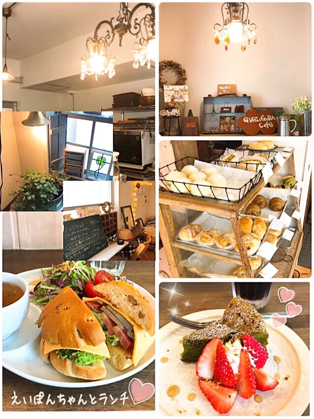 Snapdishの料理写真:えいぽんちゃんとランチ(≧◡≦)💕GURI&GURA Cafe❣️|ばろんさん