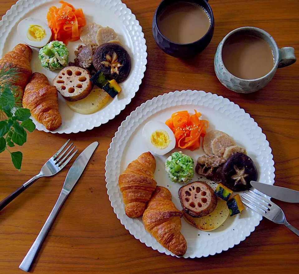 ミニクロワッサンで朝ごはん。|@chieko_tanabe_さん