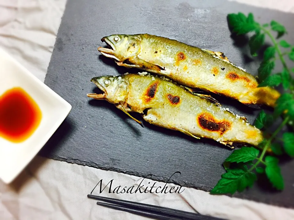 Snapdishの料理写真:Salt-grilled sweetfish|Masakiさん