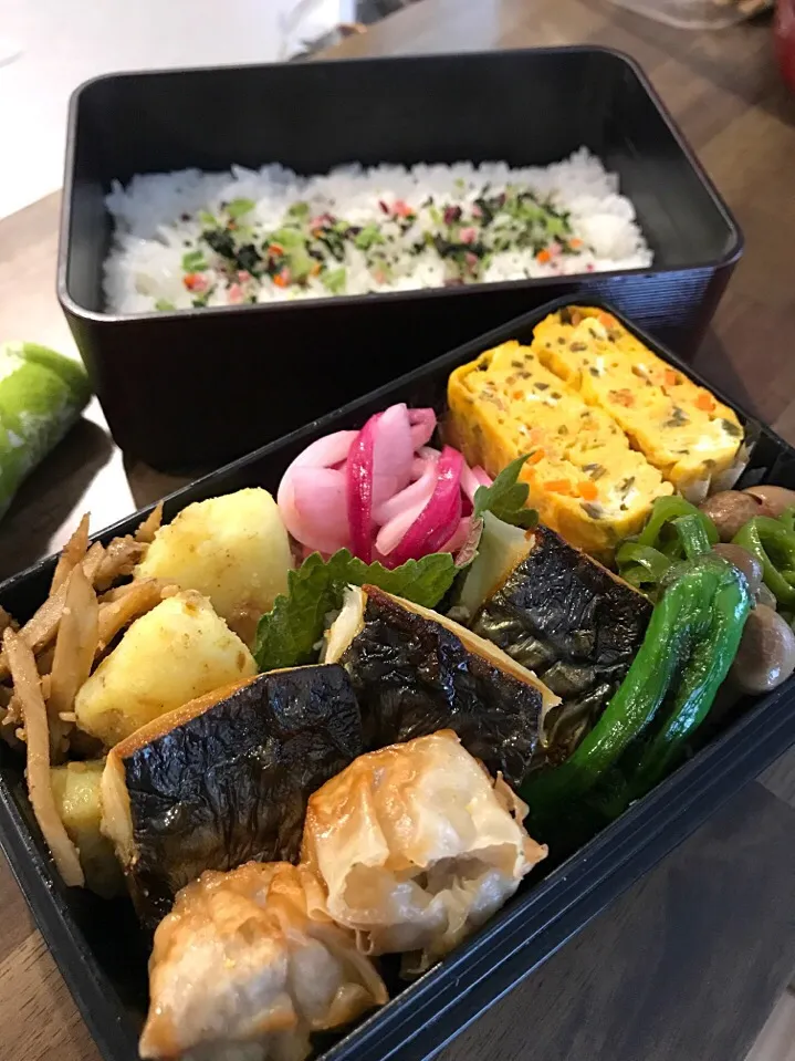 Snapdishの料理写真:塩鯖弁当|二キィさん