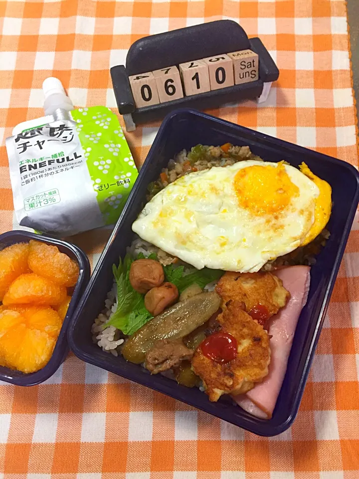 6月10日の中1野球部の遠征弁当♪|ごっちさん