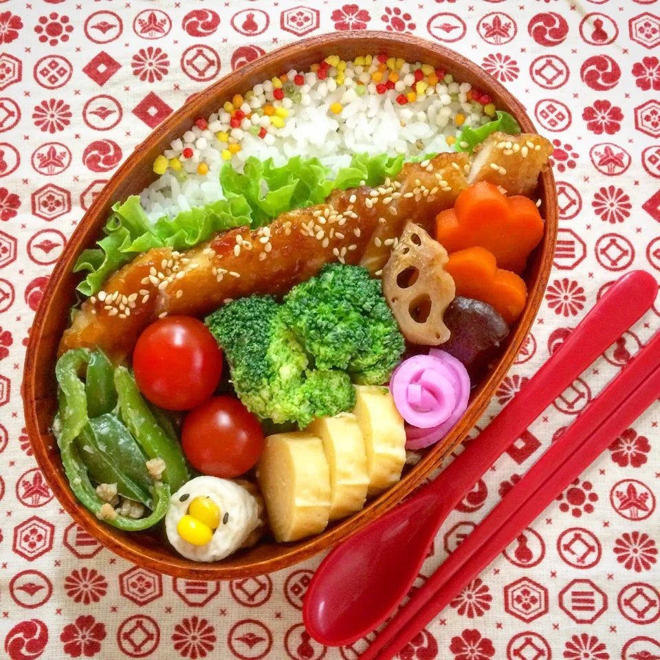 Snapdishの料理写真:JK長女のお弁当|ゆりねかふぇさん