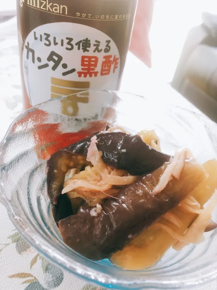 Snapdishの料理写真:焼き茄子のにんにく黒酢マリネ：メニュー・レシピ｜ミツカングループ商品・メニューサイト|reikoさん