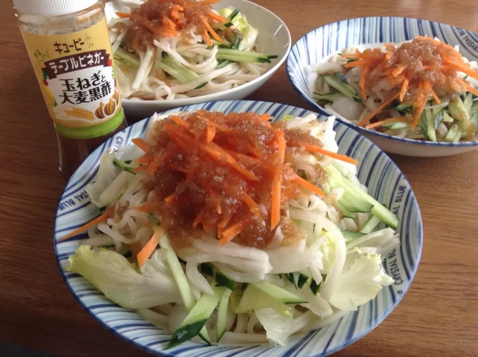 すっきり、さっぱり サラダうどん|ペココさん