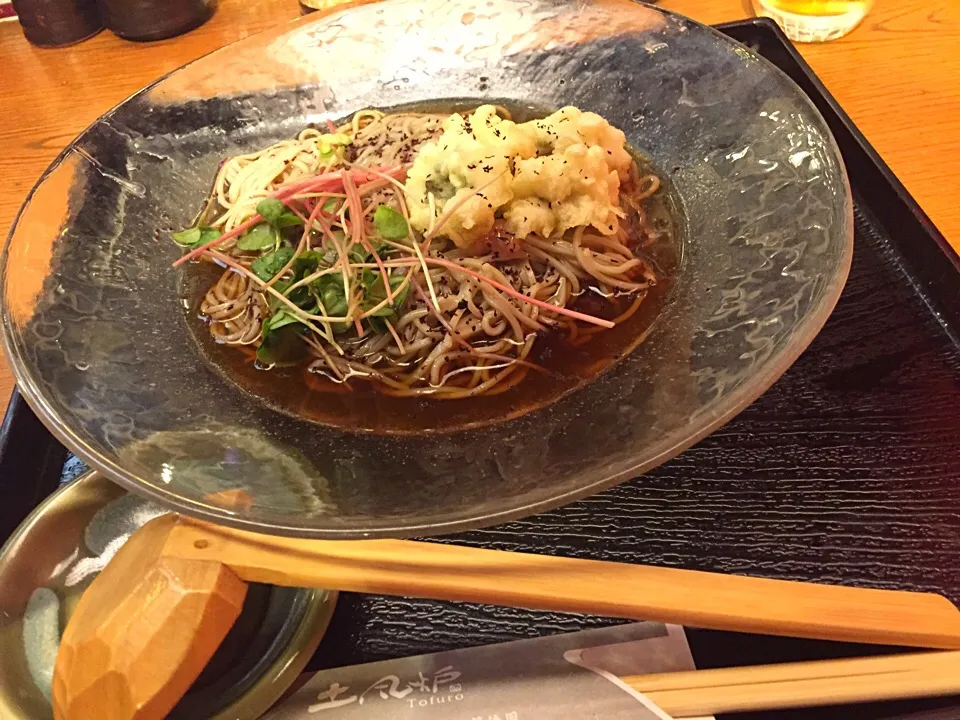 鱧と梅の冷やしあんかけ蕎麦|Tadahiko Watanabeさん