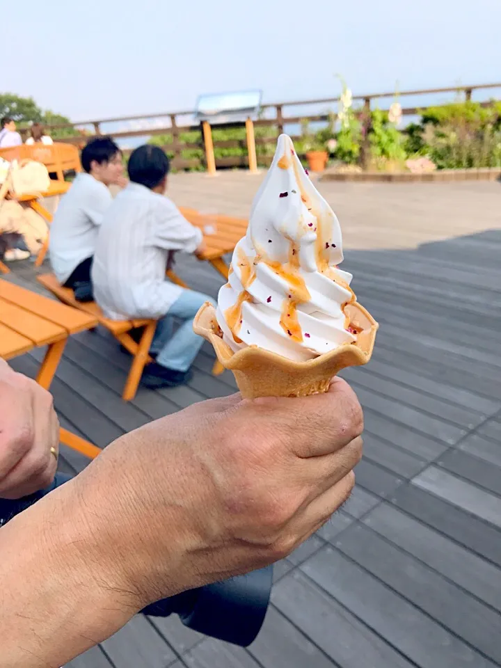 Snapdishの料理写真:ローズソフトクリーム|ふくぷくさん