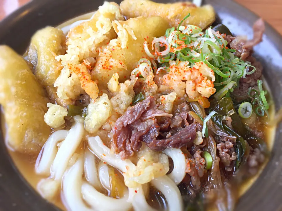 肉ごぼう天うどん（牧のうどん）|チルさん