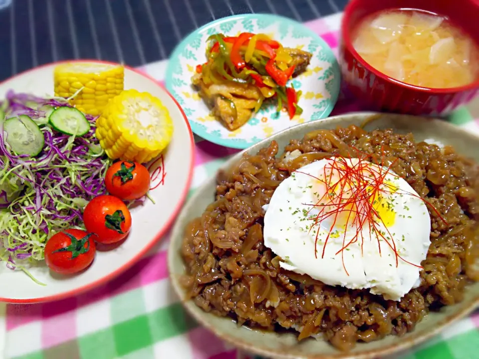 牛丼☆塩鯖の南蛮漬け|わかなさん