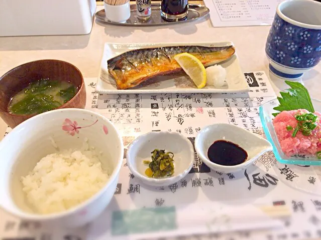 トロ鯖塩焼き定食|原田さん