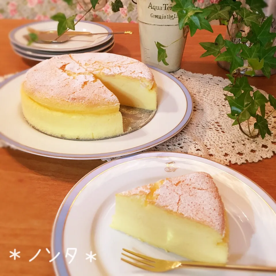 シュワシュワ♪スフレチーズケーキ♡|＊ノンタ＊さん