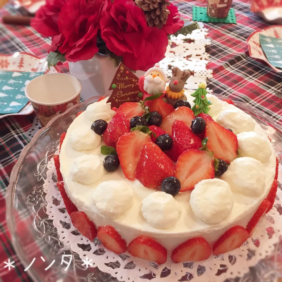 Snapdishの料理写真:クリスマスケーキ♡2016♡|＊ノンタ＊さん