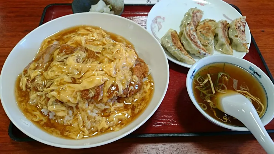 中華風カツ丼&餃子|hide☆さん