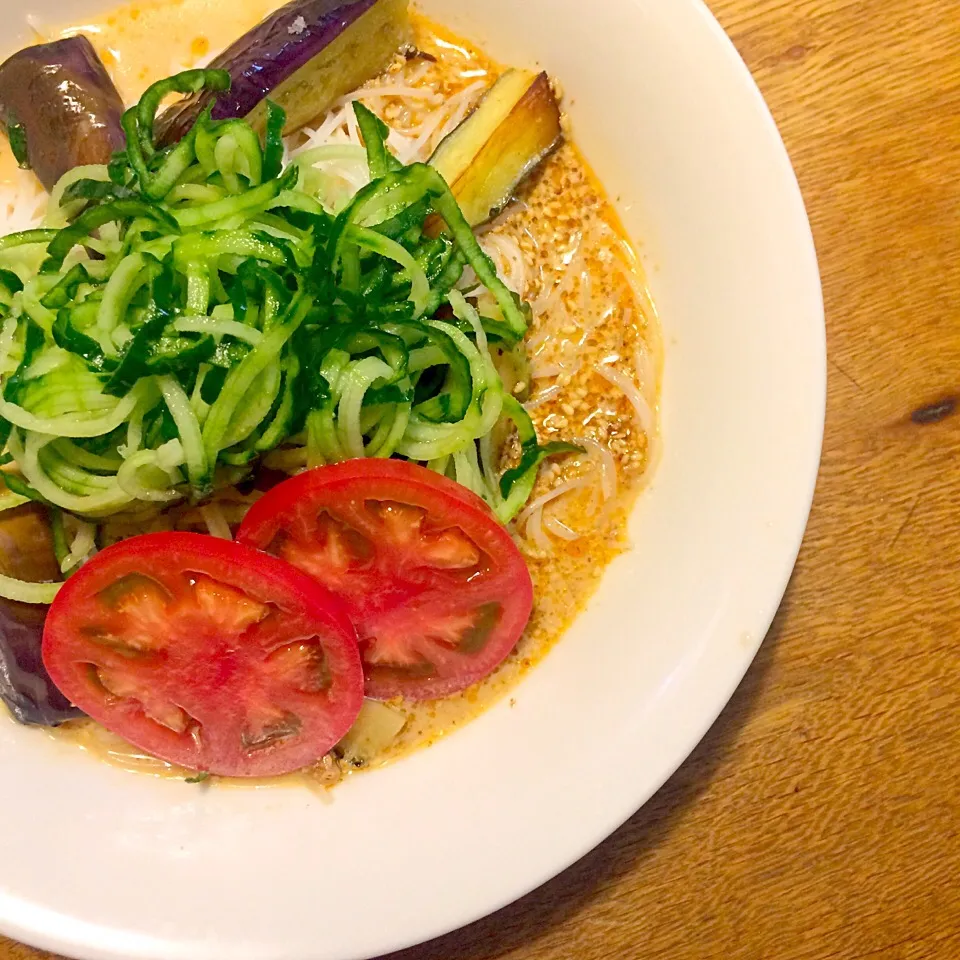 vegan グルテンフリー シュガーフリー
冷やし豆乳担々麺|makiko_aさん