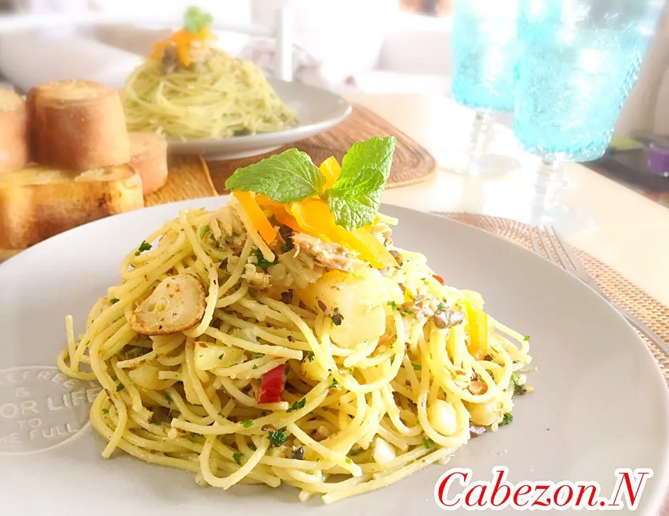 自家製オイルサーディンとじゃがいもパスタ


#オイルサーディン #鰯 #パスタ #イタリアン#イタリア料理|Cabezon.Nakamuraさん