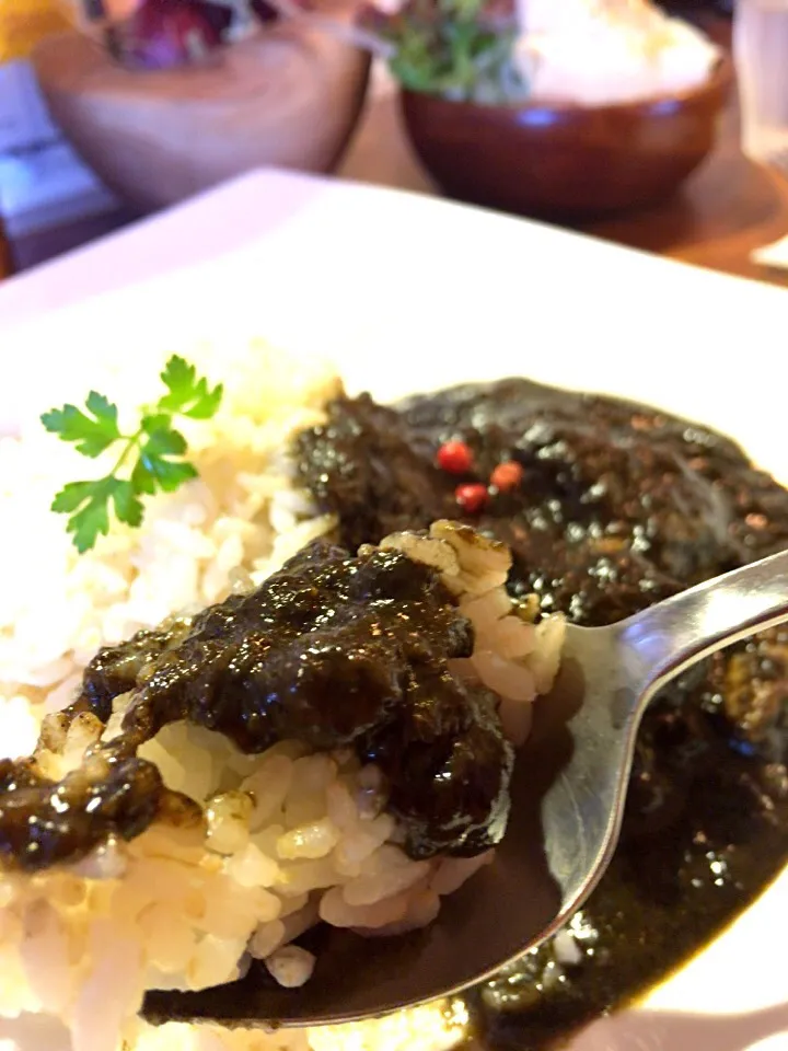 Snapdishの料理写真:黒チキンカレー|ダンディ☆和田さん