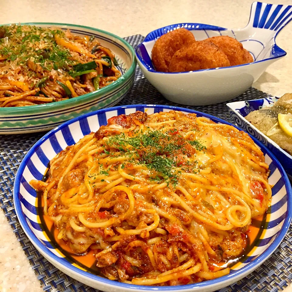 焼きチーズボロネーゼ🍝
鯵の南蛮漬け🐟|Mayumiさん