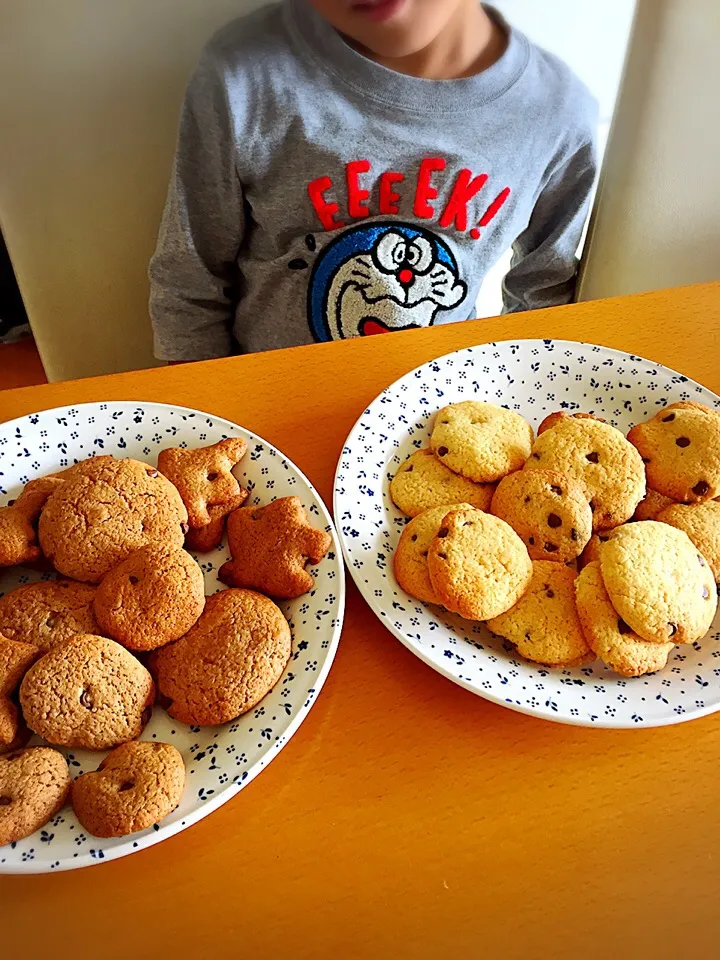 長男作(^^)チョコチップクッキー|ちひろさん