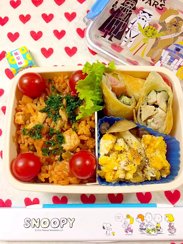 Snapdishの料理写真:専門1年生女子のお弁当😊|みゆさん