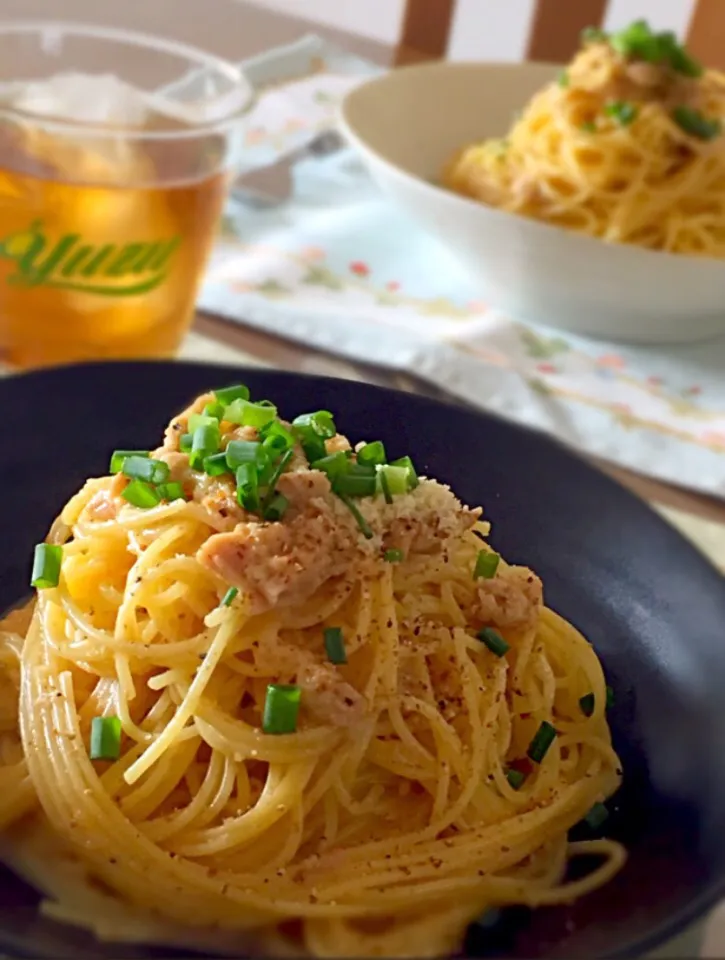 リピリピ♡しょうこさんの料理 ツナボナーラ♪|あゆさん