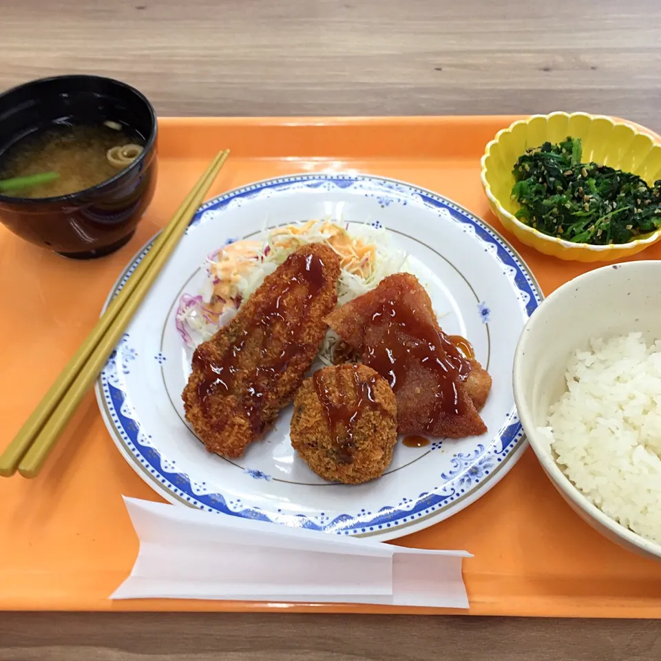 ナスのはさみ揚げ、ささみシソカツ、ハムカツ*\(^o^)/*|すかラインさん