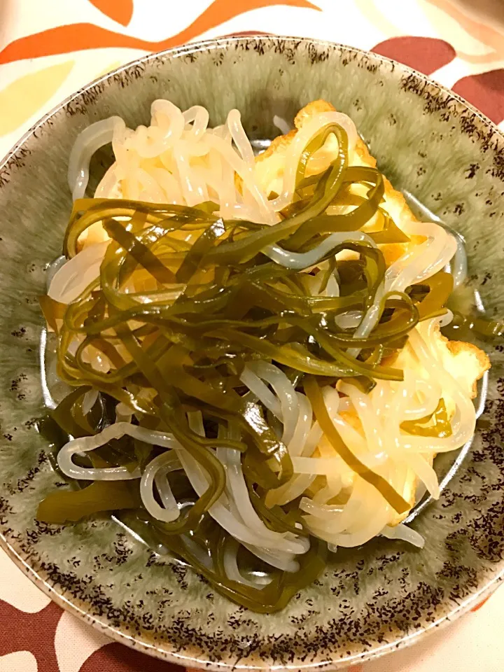 厚揚げと切り昆布の煮物|トモさん