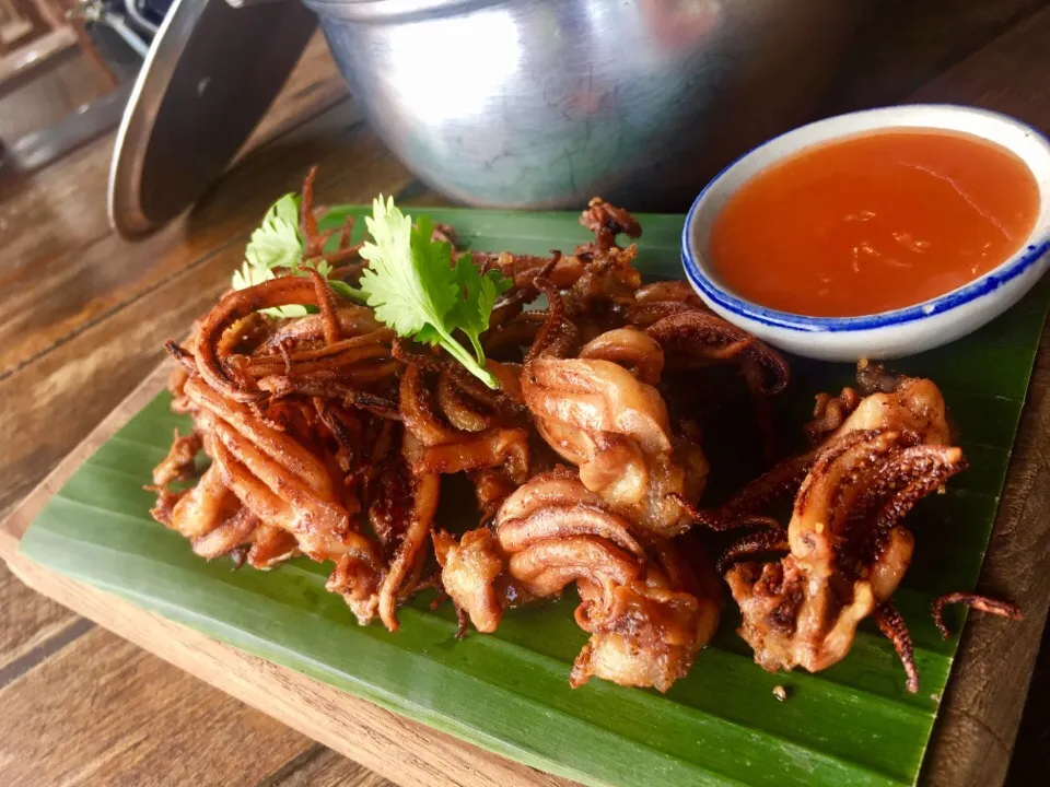 ปลาหมึกแดดเดียว
Deep fried squid|ครัวอิอ้วน... Chubby Cookさん