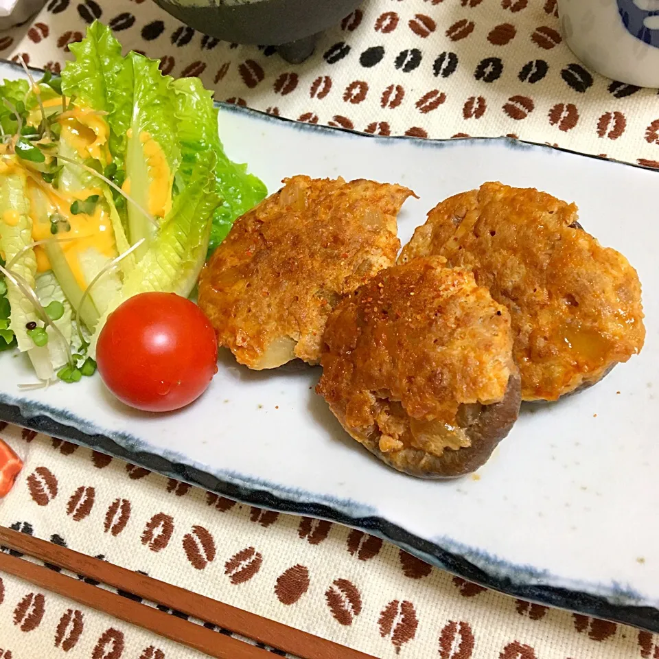 しいたけの大豆お肉詰め|あさかさん