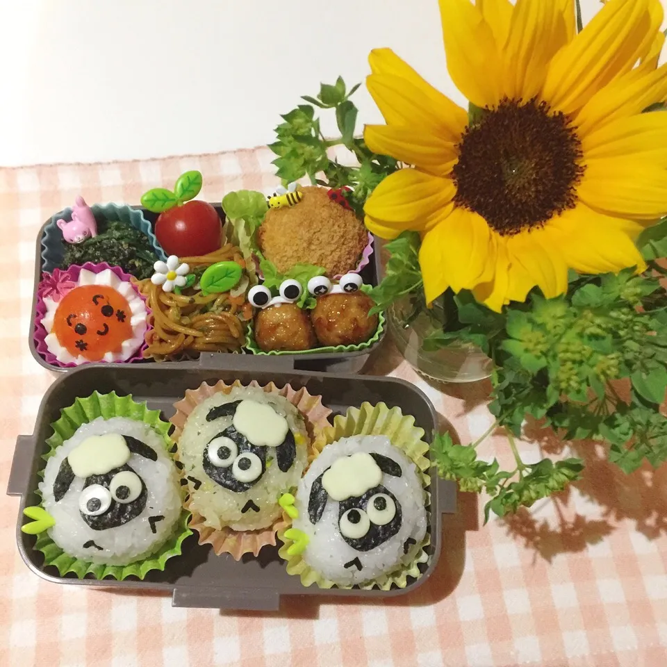 6/13❤︎娘のおにぎりお弁当❤︎ひつじのショーン|Makinsさん