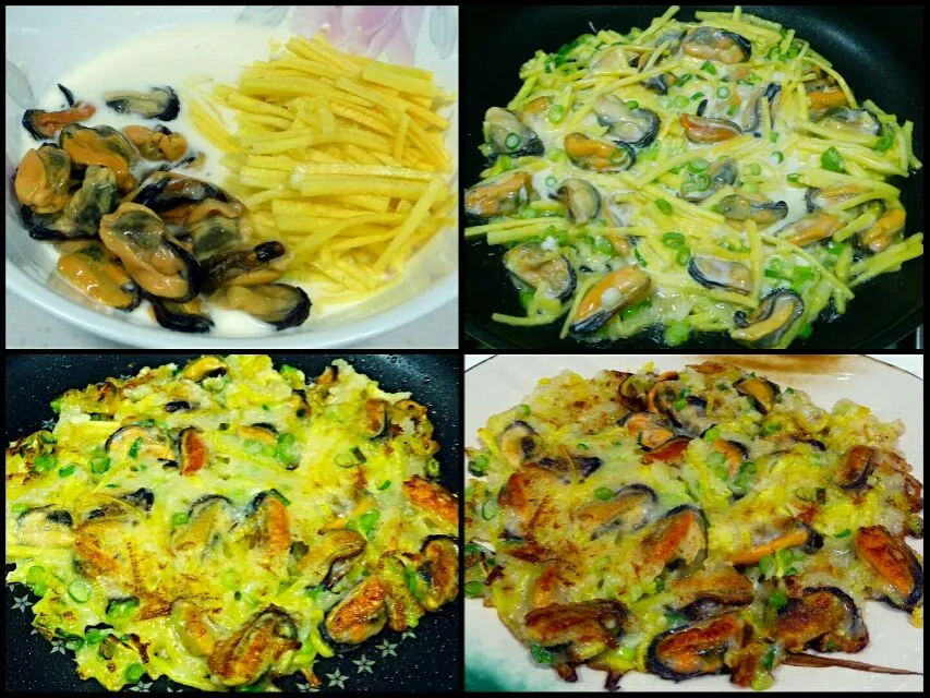 Mussels and Squash Pancake|steven z.y.さん