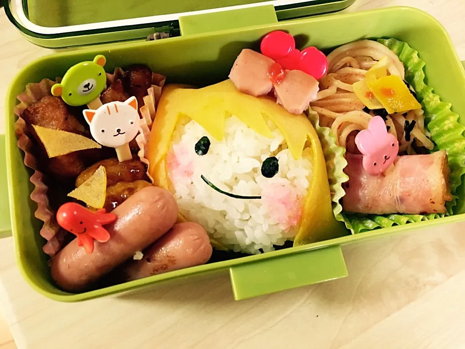 遠足のお弁当。卵は茶こしでこすと、確かに綺麗に焼けますね！|＊ねね＊さん