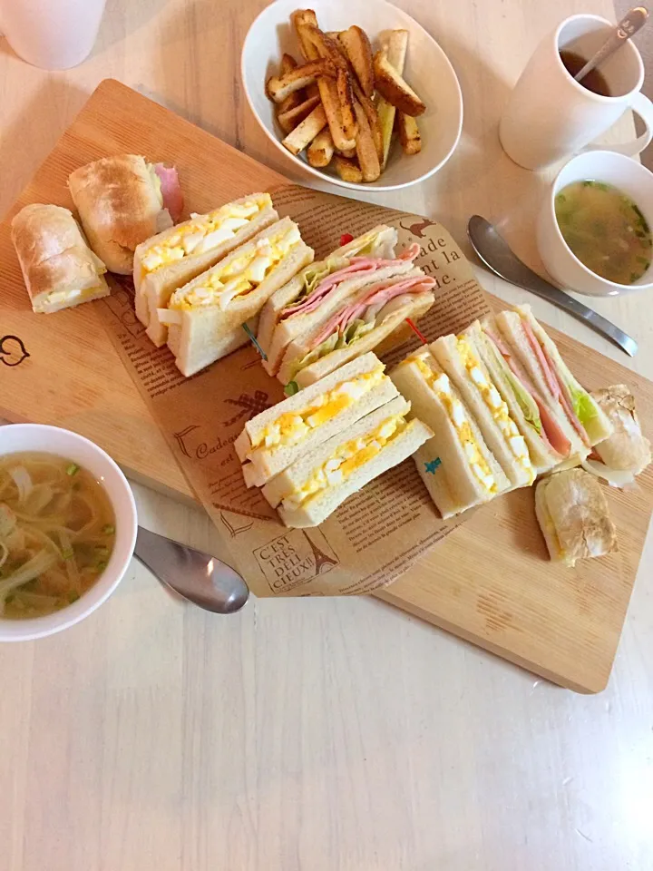 男子料理 今日の朝食＆弁当はサンドイッチだよ〜|Booパパさん