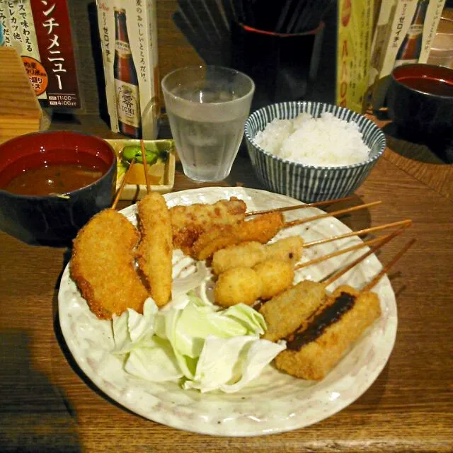 串あげ8本定食|大石さん