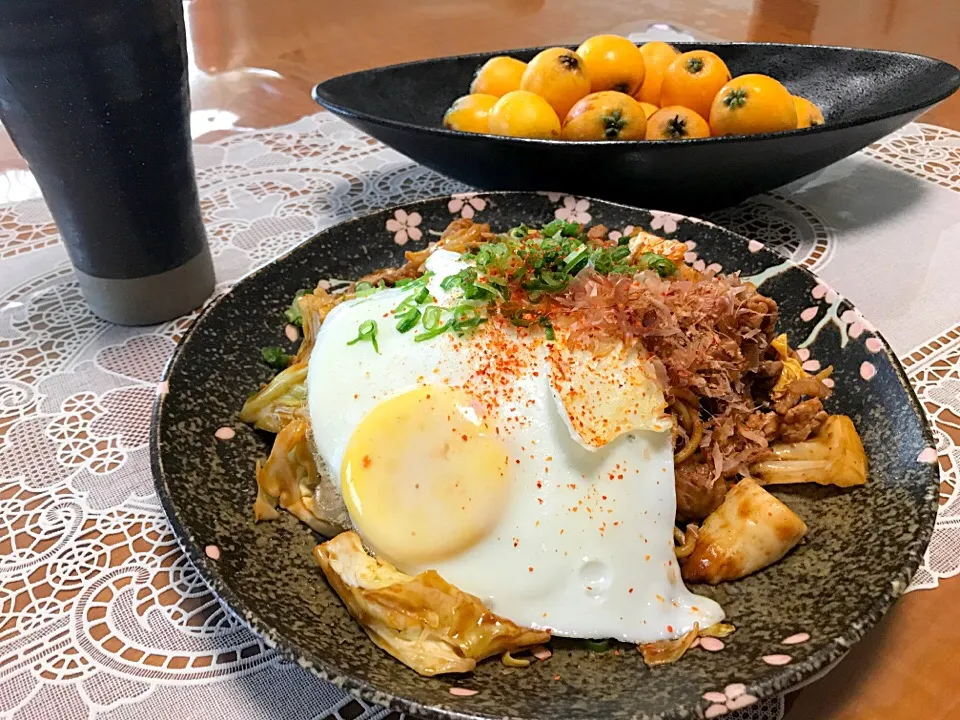 焼きそば🎀お好みソースとケチャップとウスターソースで味つけ😊|makoさん