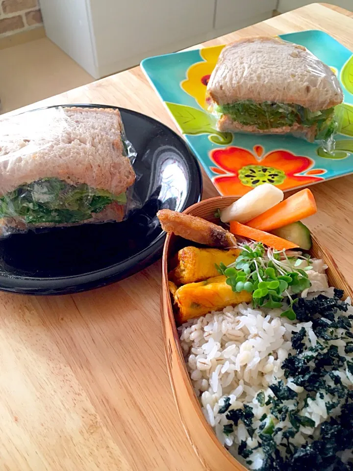 お弁当と朝ご飯のツナサンド(*☻-☻*)|さくたえさん