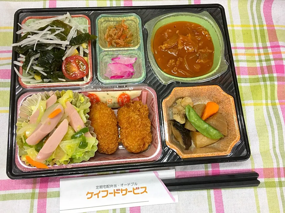 完熟トマトのハヤシシチュー 日替わり弁当 豊川市宅配|Naokazu Kuritaさん