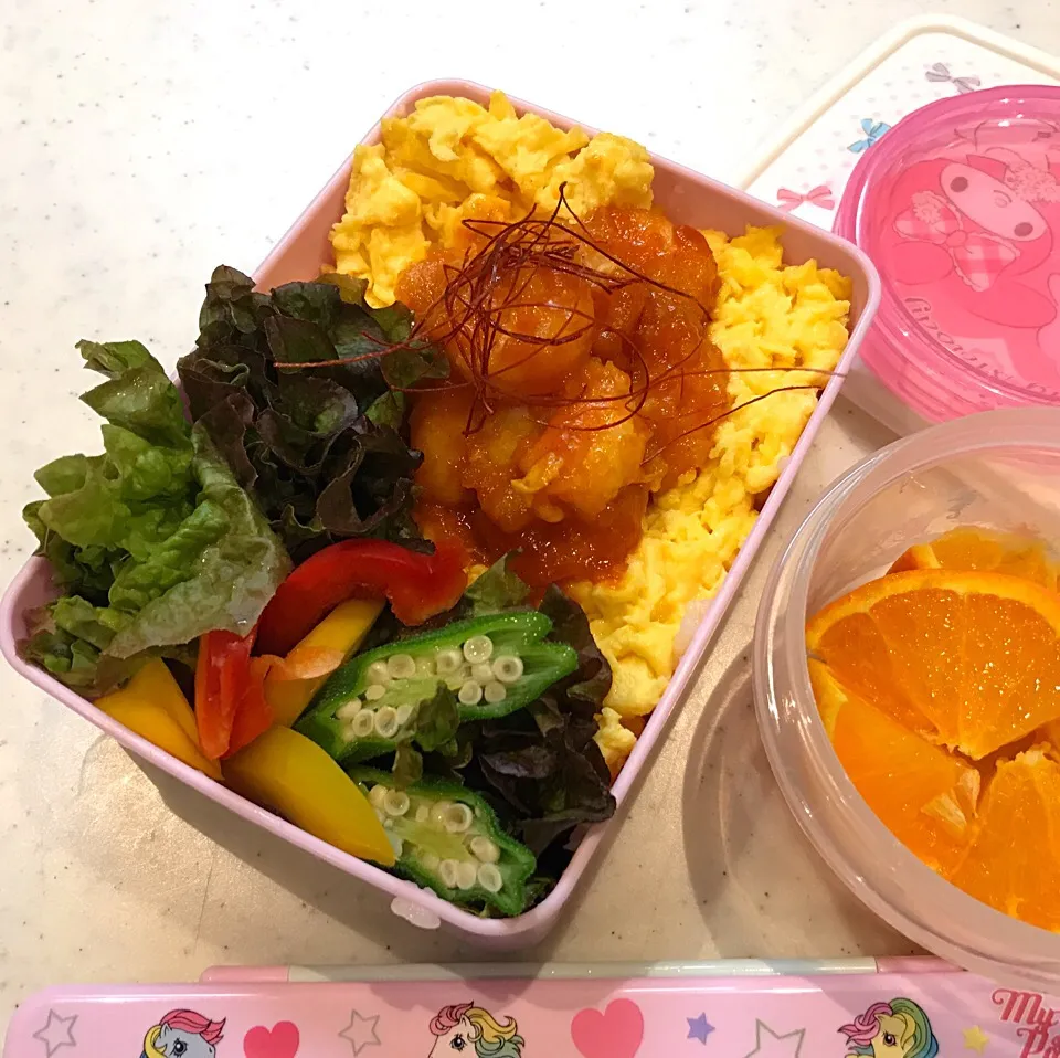 今日の#弁当#エビチリ|chikasdayさん