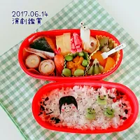 Snapdishの料理写真:6年生早弁用(笑)お弁当|kiyoさん