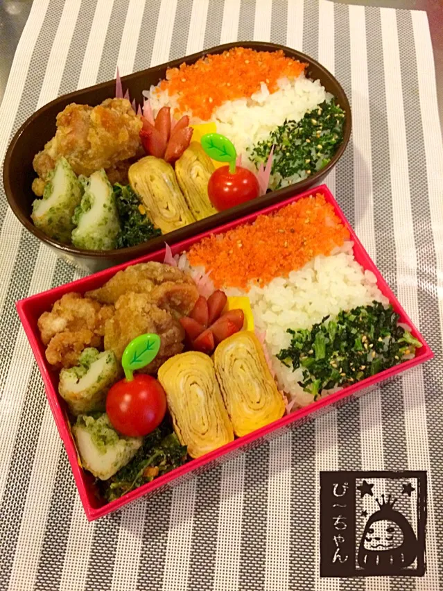 姉妹☆高校生弁当😊359日目と38日目|☆ぴ〜ちゃん☆さん