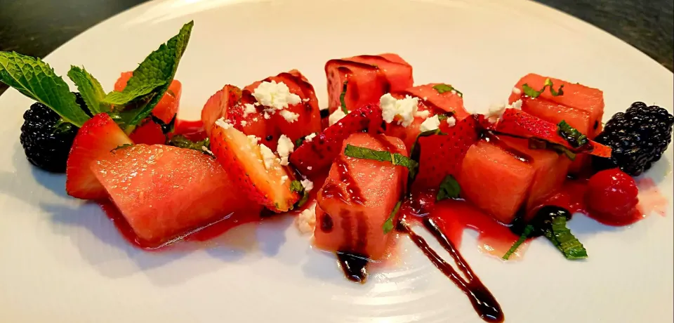 watermelon and feta salad....|chef Charlesさん