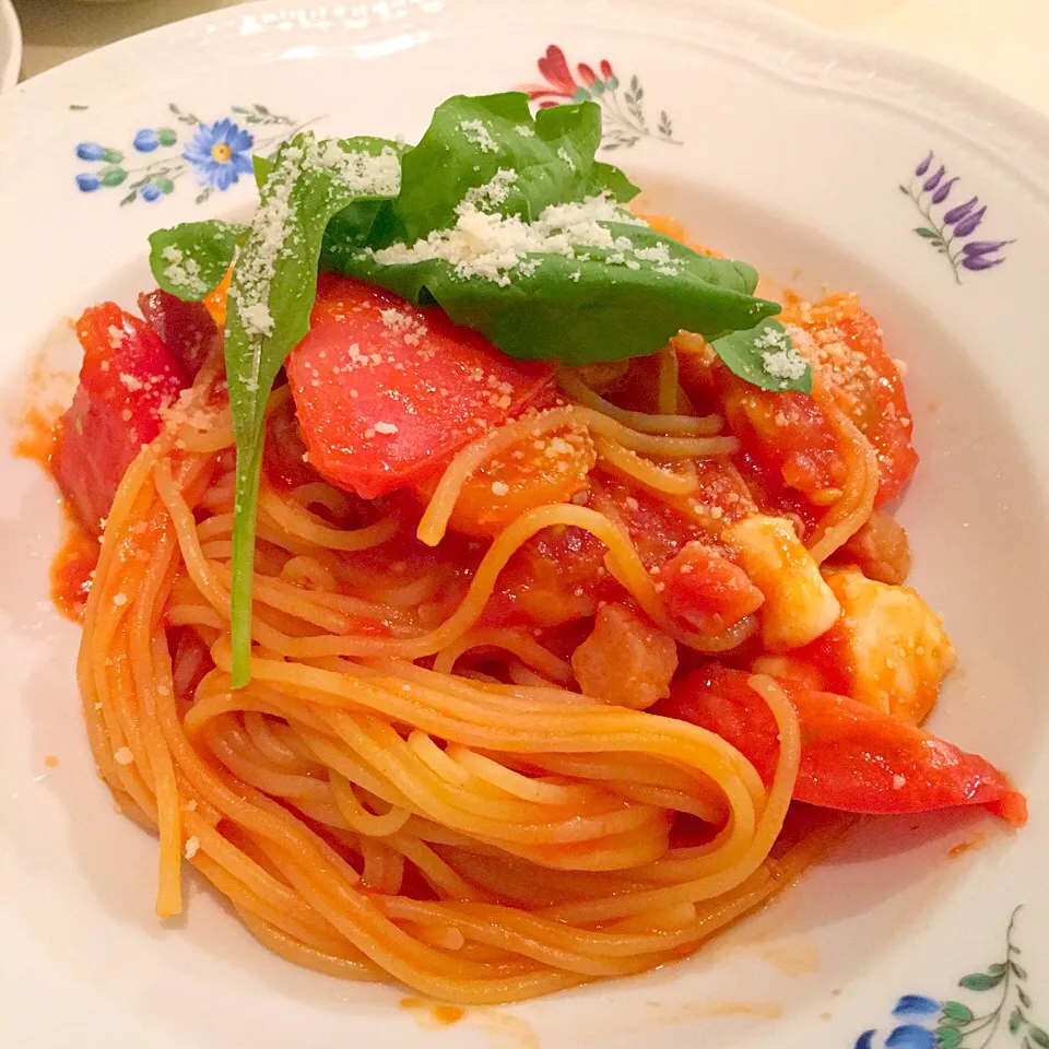 Snapdishの料理写真:生パスタの方が急ぎランチ向きで生パスタに😬|Seikoさん