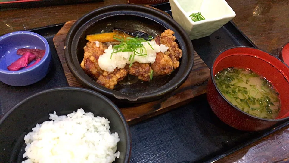 鶏肉のみぞれ煮定食を頂きました。|momongatomoさん