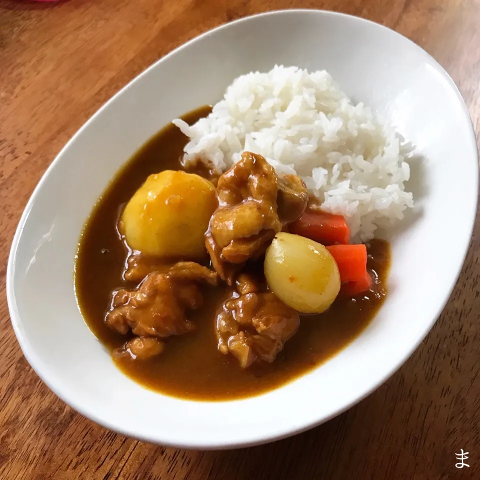 昨日のカレー(チキンカレー)|まる(丸大豆)さん